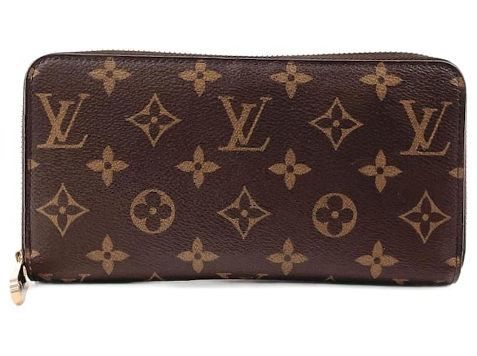 Louis Vuitton Monogram Zippy Geldbörse aus Canvas Lange Geldbörse M41895 in Großartigem Zustand Leinwand  ref.1325903