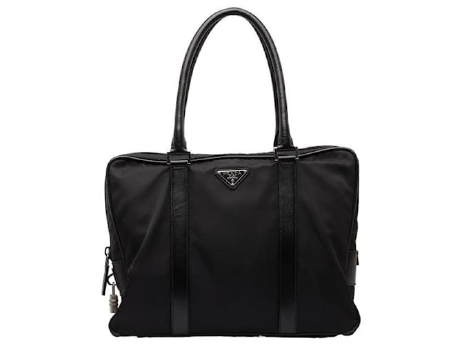 Prada Tessuto Business Bag Business Bag Lona VA0661 en buen estado Lienzo  ref.1325914