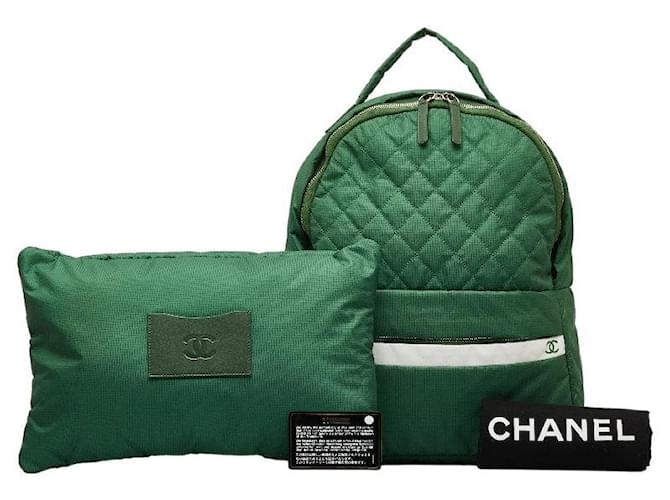 Chanel Nylon Rucksack Backpack Backpack Canvas in Cloth  ref.1325916