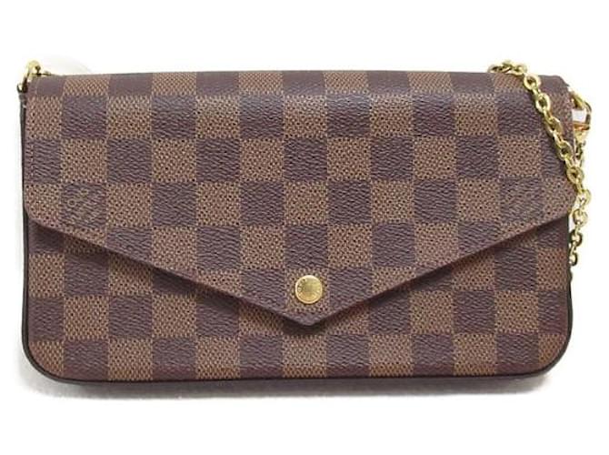 Louis Vuitton Damier Ebene Pochette Felicie Shoulder Bag Canvas N40492 in Cloth  ref.1325922