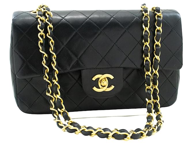Classique Chanel Timeless Cuir Noir  ref.1326041