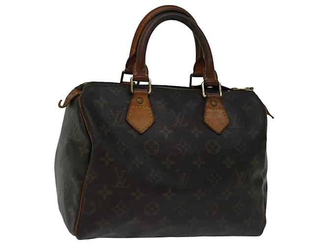 Louis Vuitton Monogram Speedy 25 Hand Bag M41528 LV Auth 69707 Cloth  ref.1326146