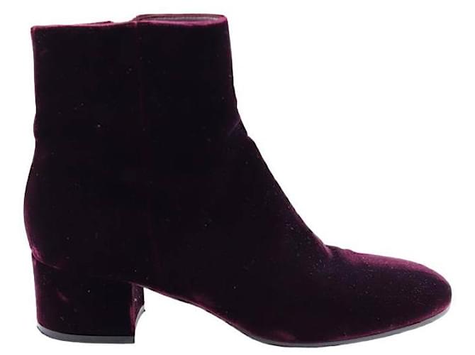 Gianvito Rossi Leather boots Purple  ref.1326166