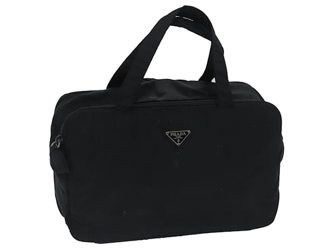 PRADA Hand Bag Nylon Black Auth 69742  ref.1326172