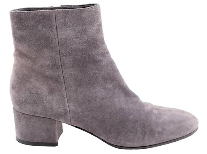 Gianvito Rossi Leather boots Grey  ref.1326186
