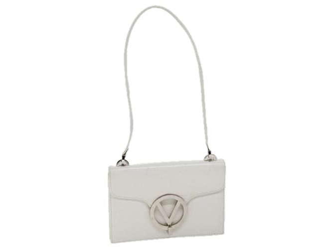 VALENTINO Shoulder Bag Leather White Auth bs13333  ref.1326236