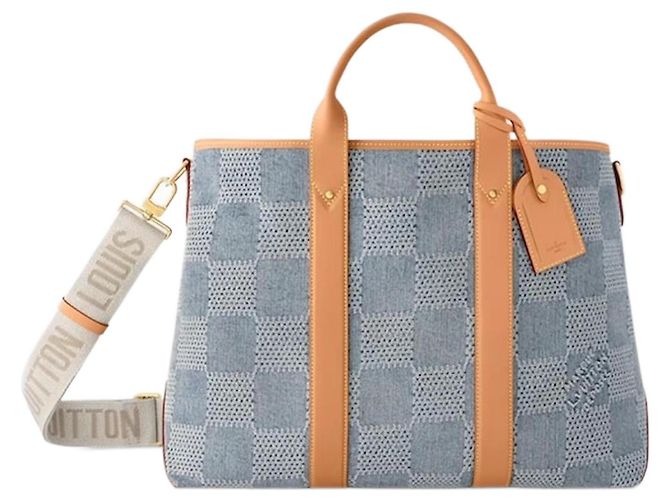 Louis Vuitton LV Tote damier denim novo Azul