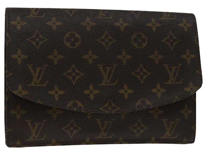 Louis Vuitton Monogram Pochette rabat 23 Bolsa de Embreagem M51931 Autenticação de LV 69815 Monograma Lona  ref.1326261