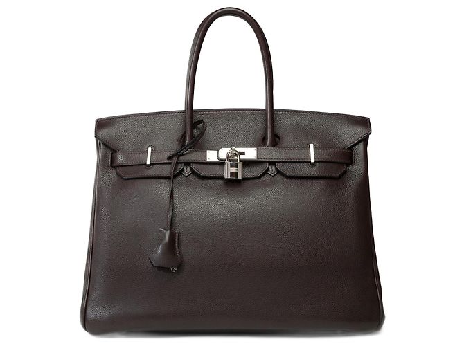 Hermès HERMES BIRKIN BAG 35 in Brown Leather - 101804