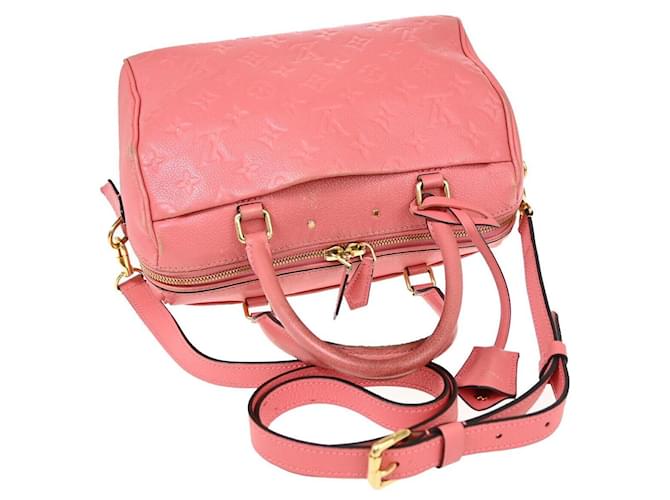 Louis Vuitton Speedy 25 Pink Leather  ref.1326292