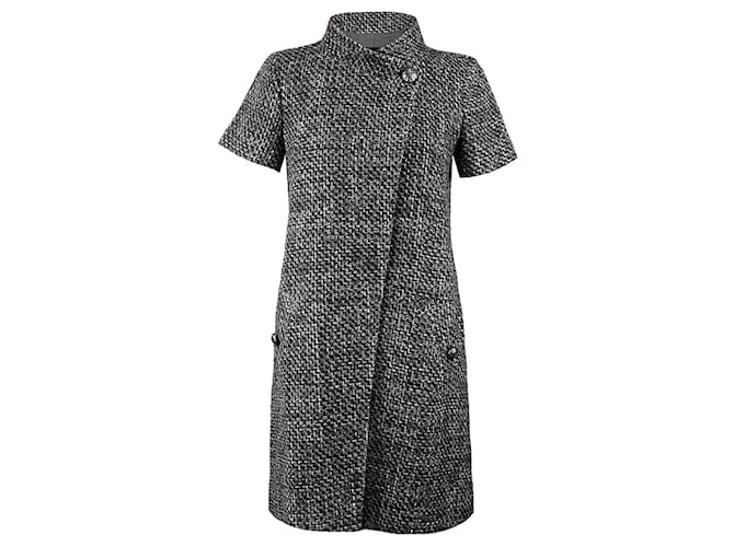Chanel Pulsanti CC giacca in tweed stile Lily Allen Grigio  ref.1326300