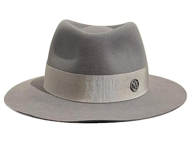 MAISON MICHEL  Hats T.cm 58 Wool Grey  ref.1326339