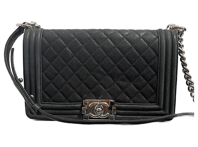 Boy CHANEL  Handbags T.  leather Black  ref.1326341