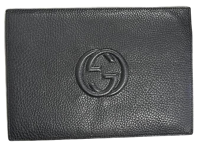 GUCCI  Clutch bags T.  leather Black  ref.1326348