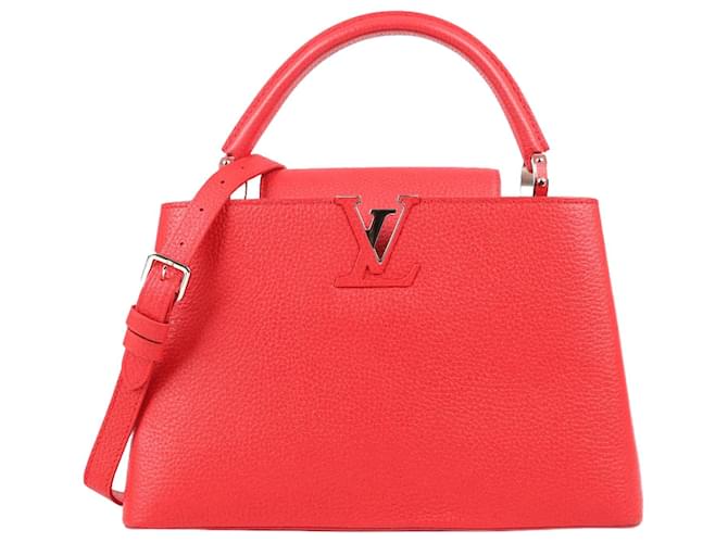Louis Vuitton Parnassea Capucines PM in Red M94412 Leather  ref.1326436