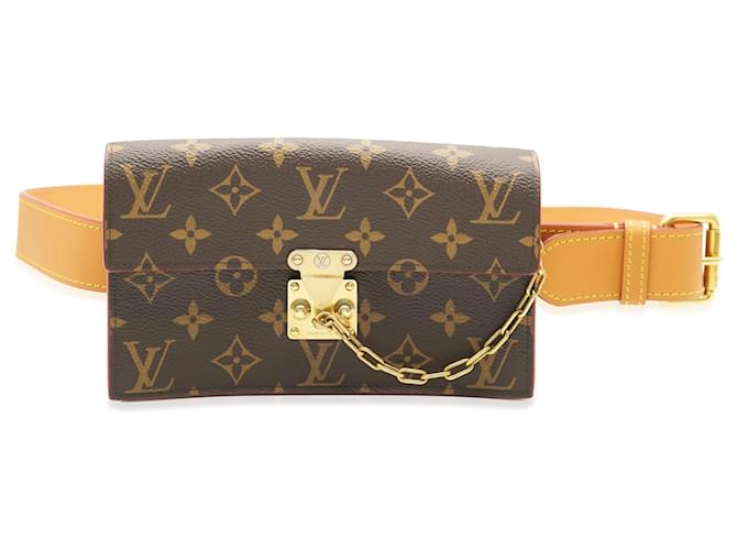 Louis Vuitton Monogram Canvas S Lock Belt Pouch Brown Cloth  ref.1326540