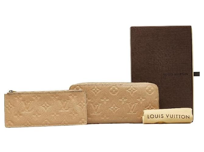 Louis Vuitton Monogram Empreinte Clemence Cartera Cartera larga Cuero M60173 en buenas condiciones  ref.1326600