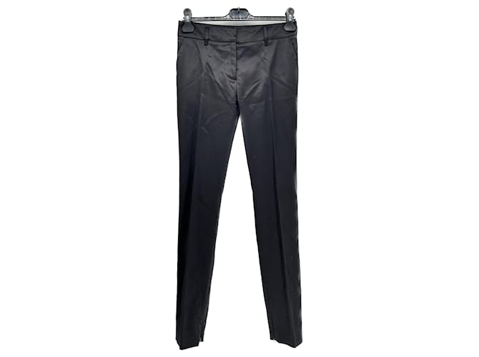 PRADA  Trousers T.it 38 silk Black  ref.1326614