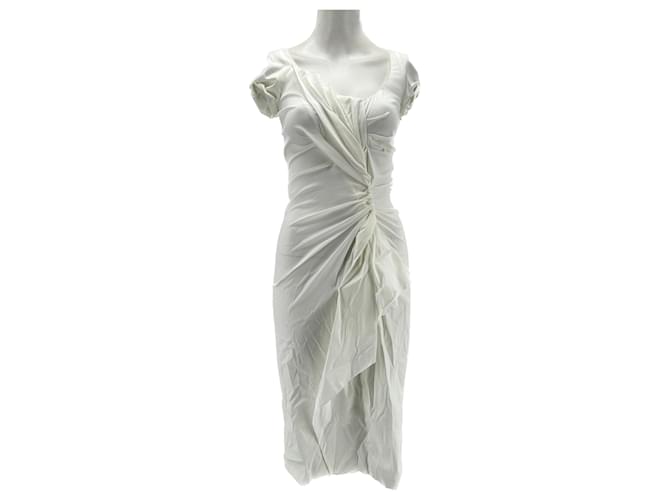 PRADA  Dresses T.it 40 cotton White  ref.1326620