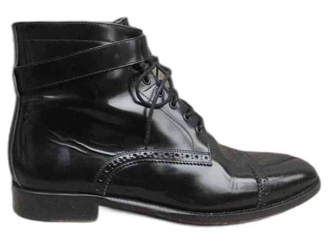 The Kooples ankle boots size 42 Black Leather  ref.1326682