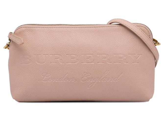 Bolsa de couro rosa burberry Bezerro-como bezerro  ref.1326687
