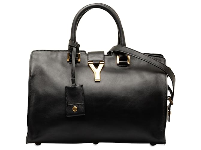 Saint Laurent Black Small Cabas Chyc Leather Pony-style calfskin  ref.1326752