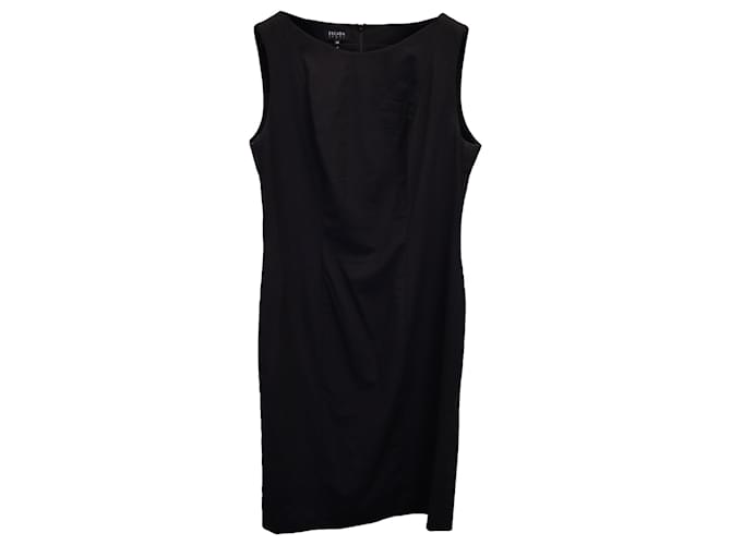 Escada Sleeveless Sheath Dress in Black Cotton  ref.1326820