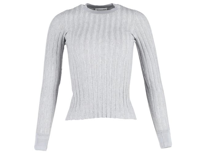 Altuzarra Dieser Pullover zeichnet sich durch eine taillierte Silhouette und gerippte Textur aus. Grau