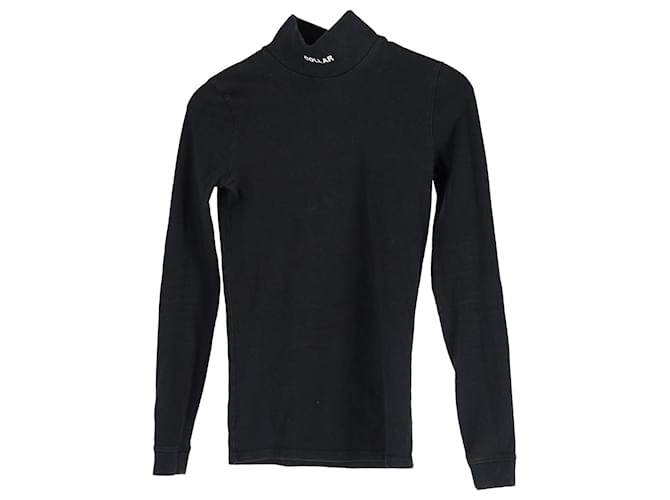 Vêtements Vetements Turtleneck Top in Black Cotton  ref.1326860