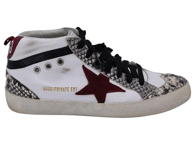 Golden Goose Exclusive To Mytheresa Mid Star Sneakers in White Leather  ref.1326868