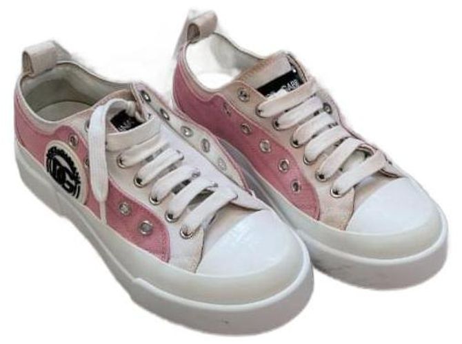 Baskets en toile blanches Dolce & Gabbana