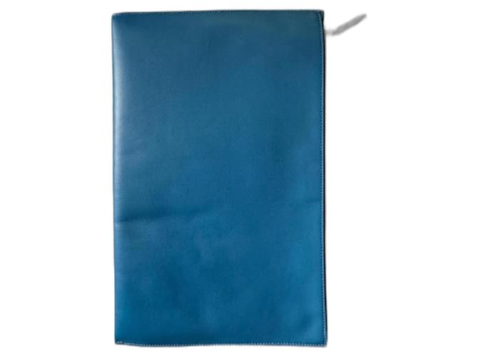 Givenchy Clutch Tasche Blau Leder  ref.1326938