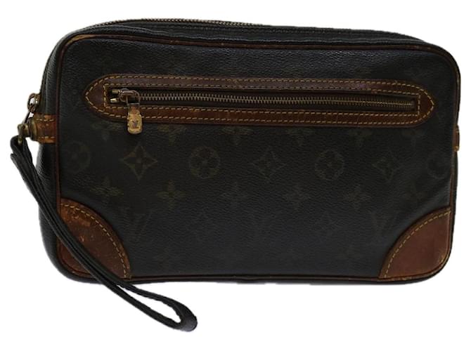 LOUIS VUITTON Monogram Marly Dragonne GM Clutch Bag M51825 LV Auth 70003 Cloth  ref.1326947