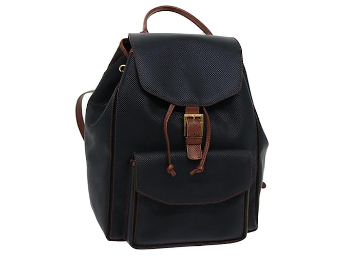 Autre Marque BOTTEGA VENETA Backpack PVC Leather Black Auth bs13237  ref.1326963