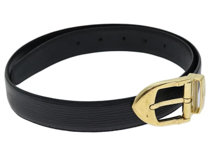 Louis Vuitton Epi Belt 85/34 Black LV Auth th4688 Leather  ref.1326996