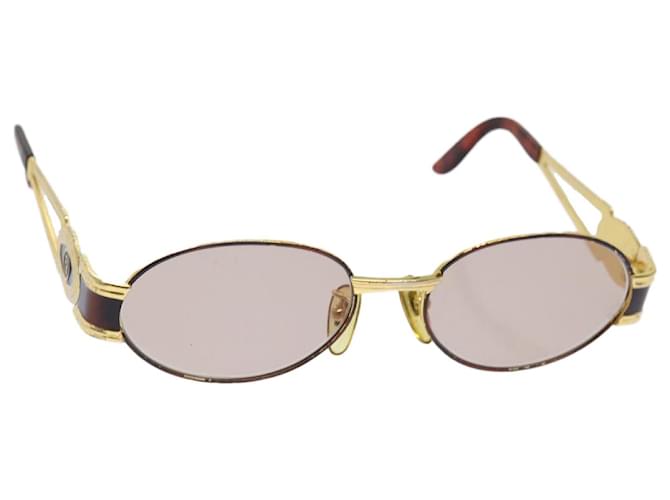 FENDI Sunglasses metal Gold Brown Auth yk11319 Golden  ref.1327008