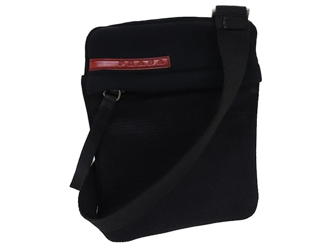 PRADA Sports Shoulder Bag Nylon Black Auth bs12818  ref.1327063