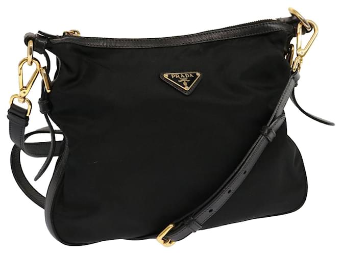 PRADA Shoulder Bag Nylon Black Auth mr061  ref.1327088