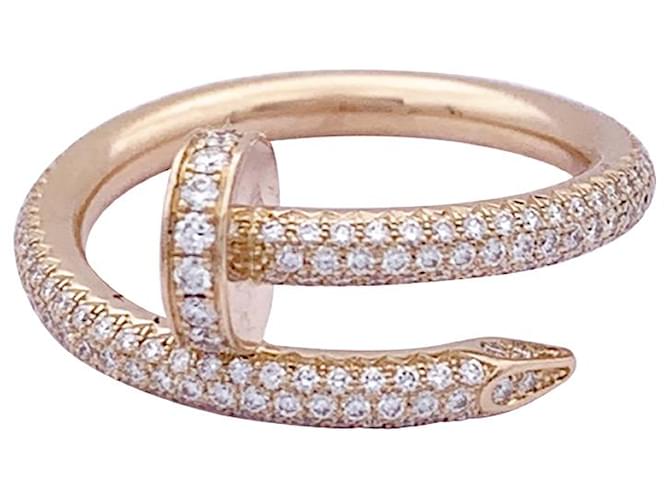 Cartier ring, "Only a nail", Rose gold, diamants. Pink gold Diamond  ref.1327093