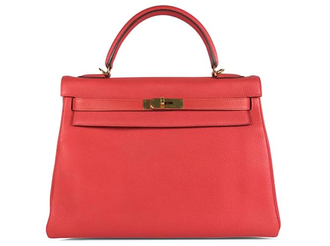 Hermès HERMES Handbags Kelly 32 Pink Leather  ref.1327108