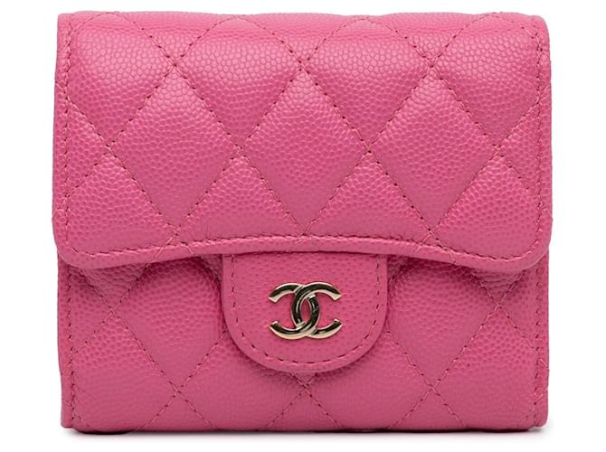 CHANEL Pins & brooches Pink Leather  ref.1327118