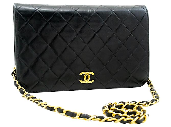 Chanel Full Flap Black Leather  ref.1327156