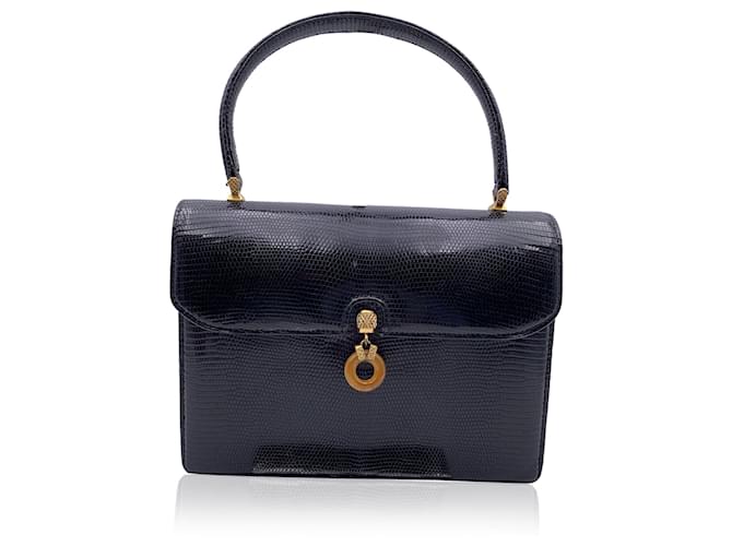 Gucci Handbag Vintage Black Leather  ref.1327203
