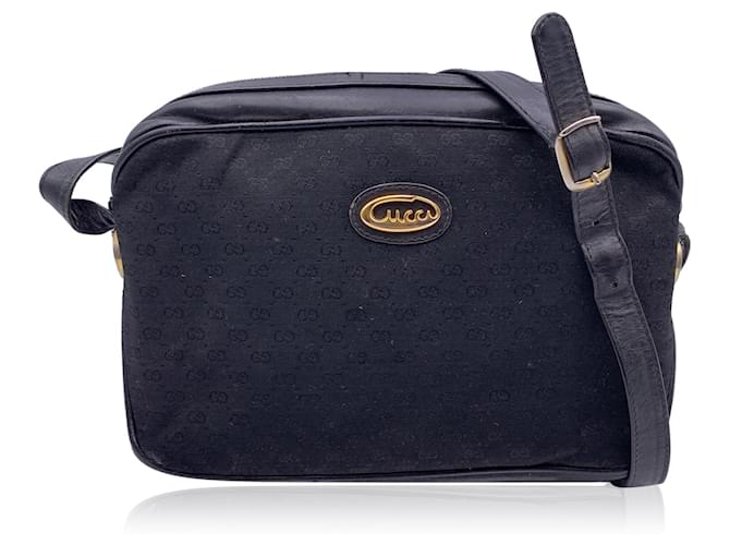 Gucci Crossbody Bag Vintage Black Cloth  ref.1327227