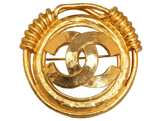 CHANEL Pins & brooches Golden Metal  ref.1327279