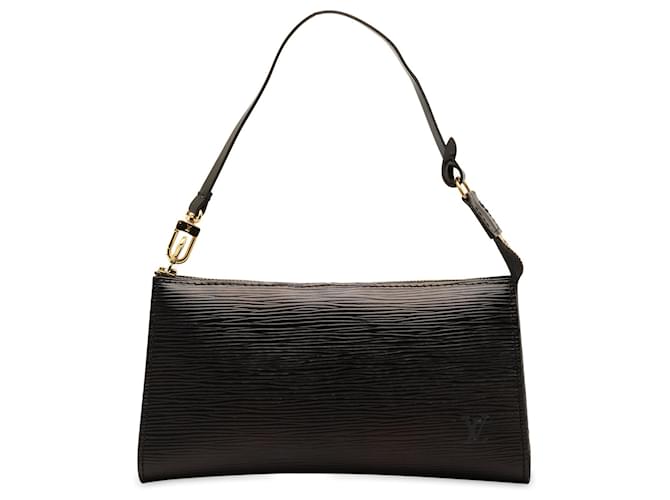 LOUIS VUITTON Handbags Pochette Accessoire Black Leather  ref.1327311