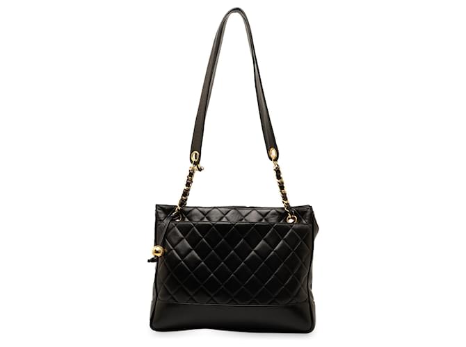 CHANEL Handbags Classic CC Shopping Black Leather  ref.1327320