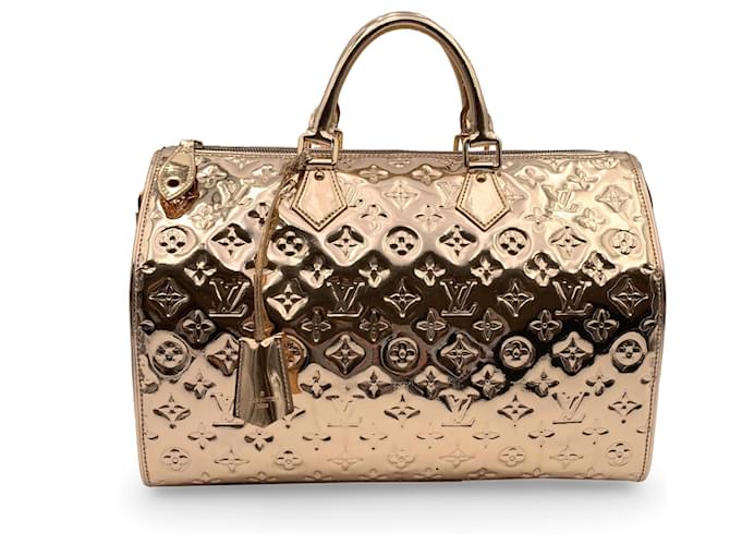 Louis Vuitton Handbag Speedy Golden Cloth  ref.1327339