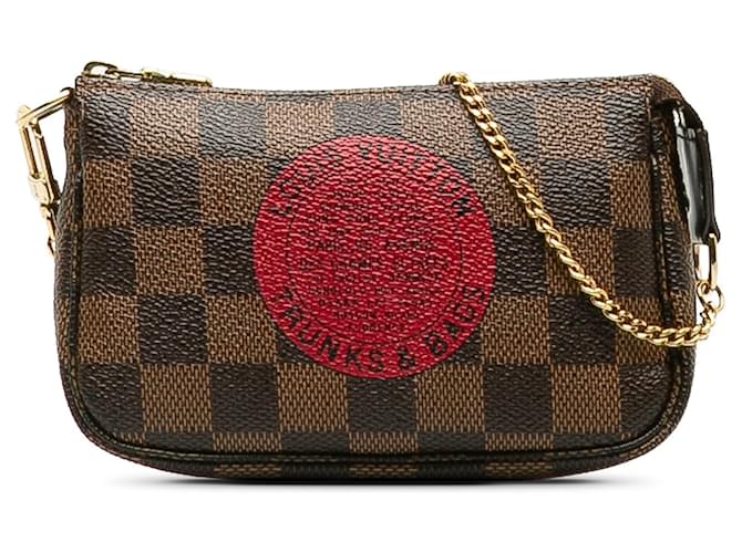 LOUIS VUITTON Handbags Pochette Accessoire Brown Cloth  ref.1327345