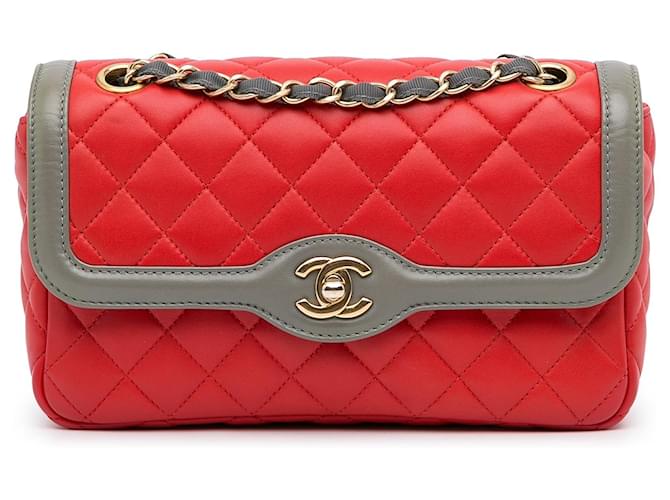 CHANEL Handbags Timeless/classique Red Leather  ref.1327425